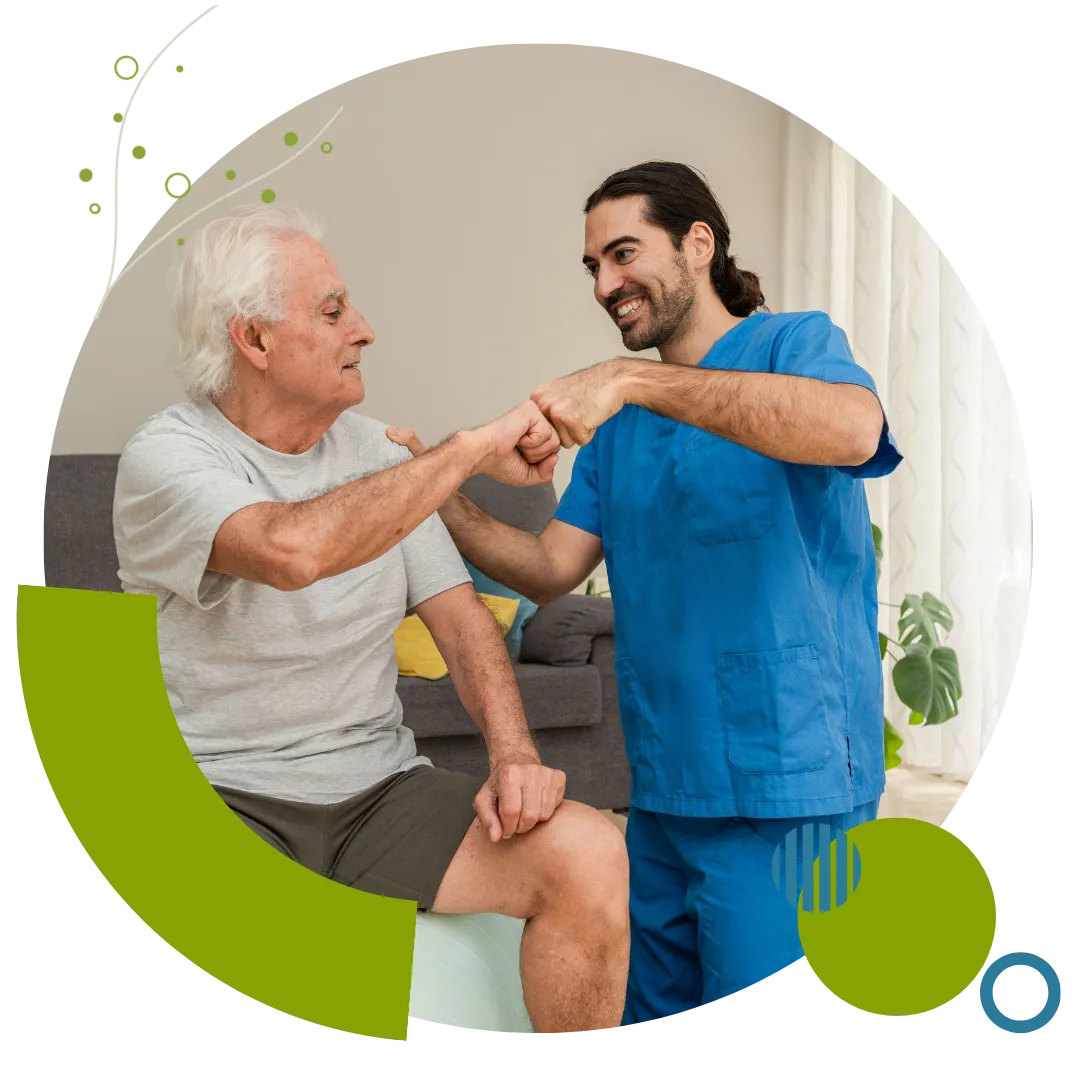 24-hour home care professional assisting an older adult with daily support and companionship in Columbus, OH.